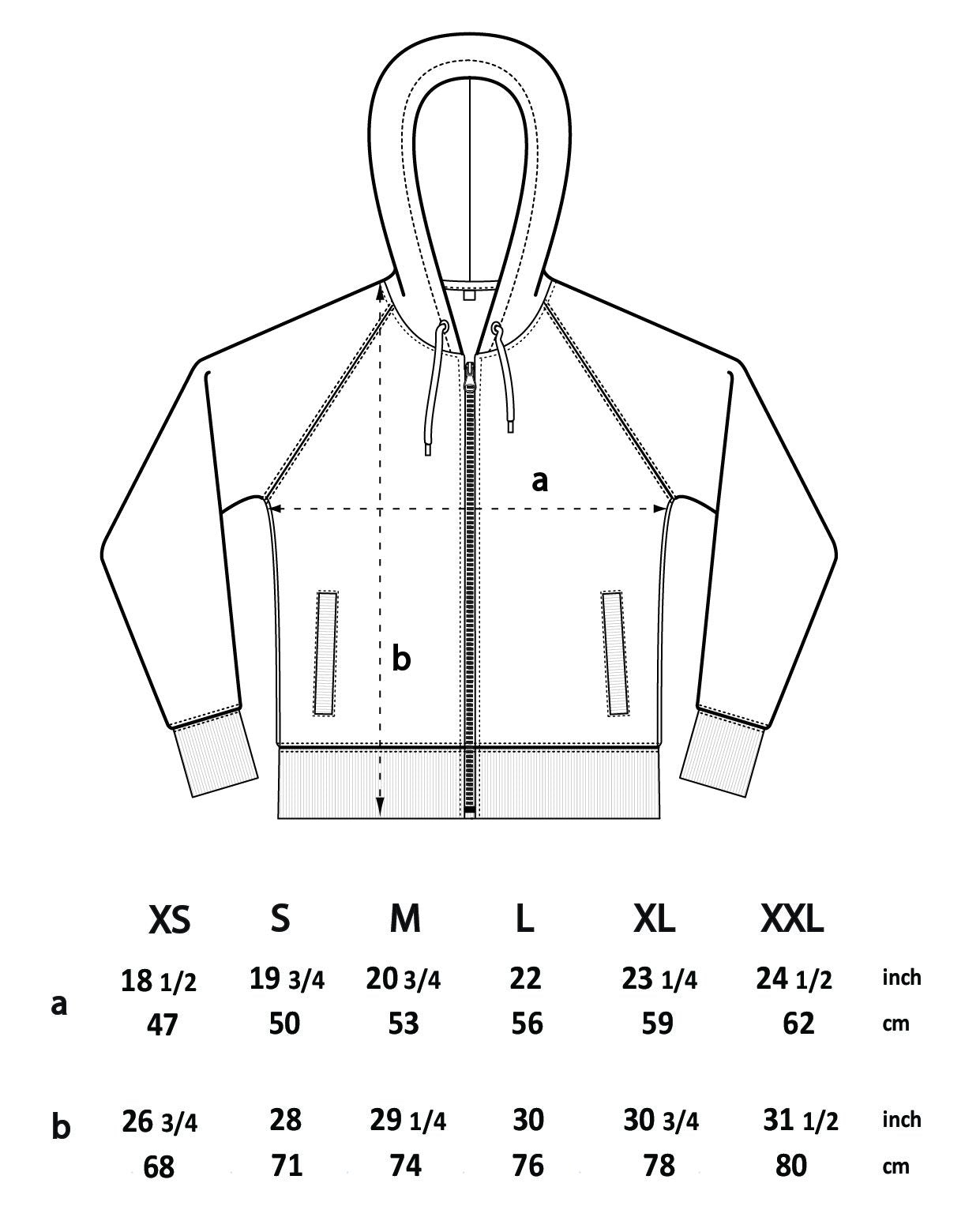 FLIRT - Classic heavy unisex raglan zip-up hoodie with side pockets - BLOW London