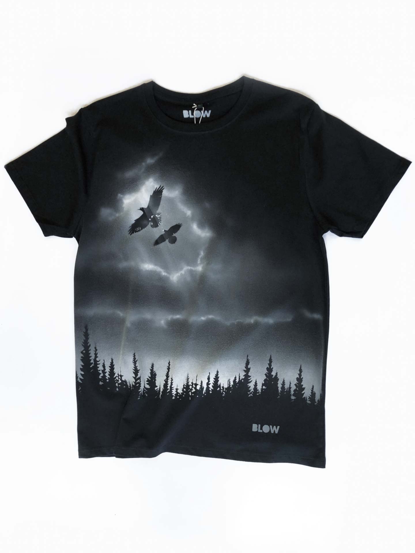WINTER DAWN (Black&White) - Unisex premium short sleeve t-shirt - BLOW London