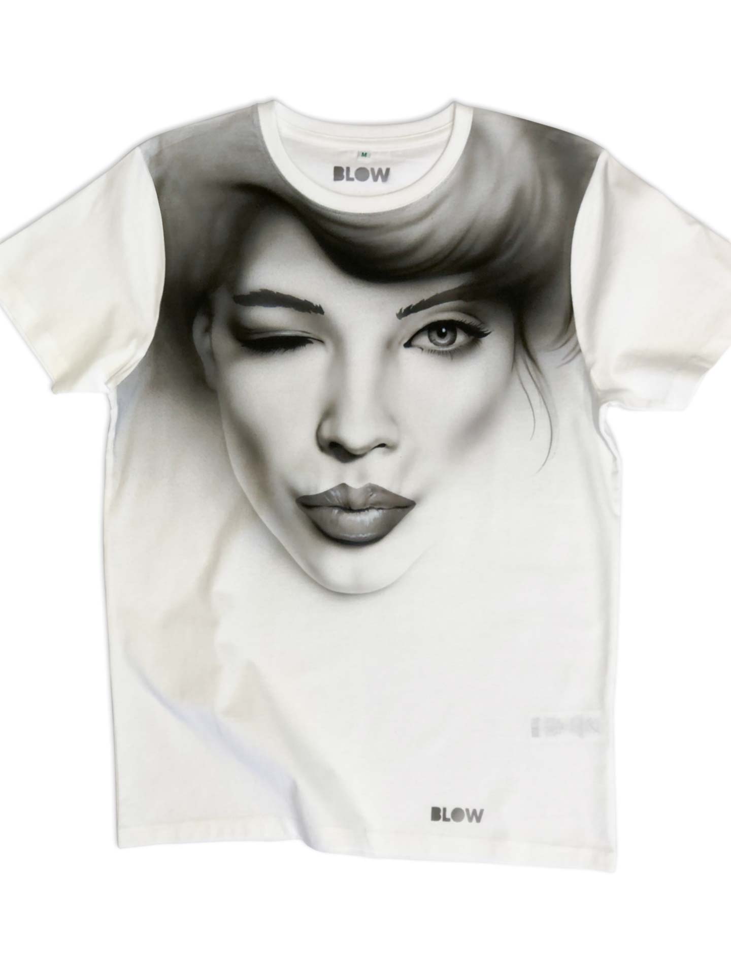 SHE WINKED (black&white) - Unisex premium short sleeve t-shirt - BLOW London