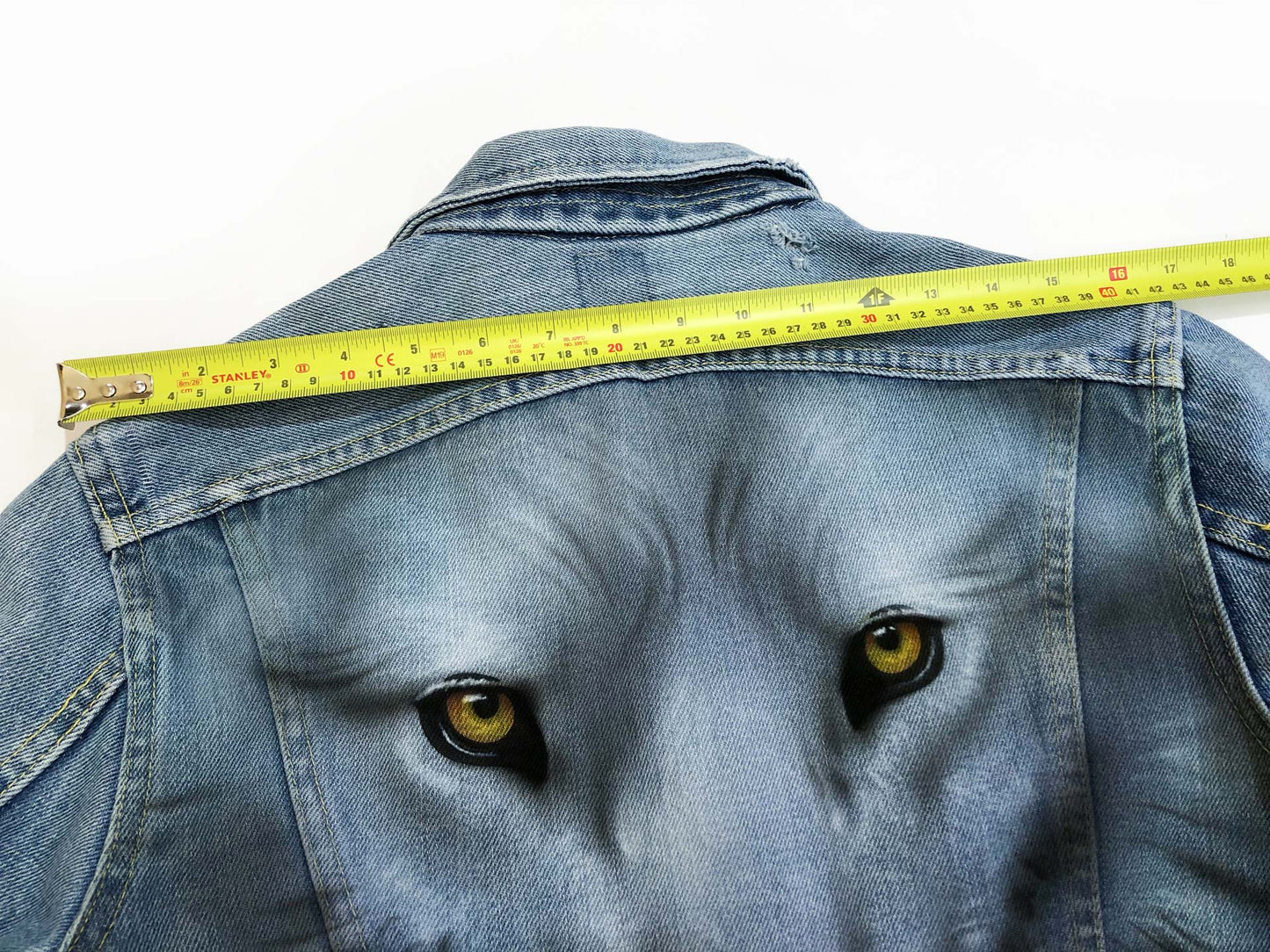 LOBO - Upcycled women's blue denim jacket - BLOW London
