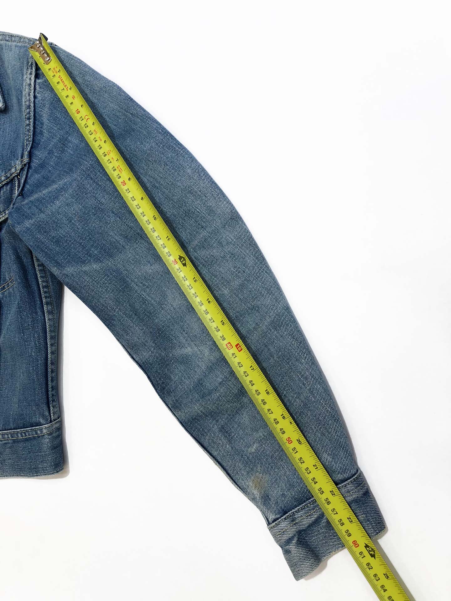 LOBO - Upcycled women's blue denim jacket - BLOW London