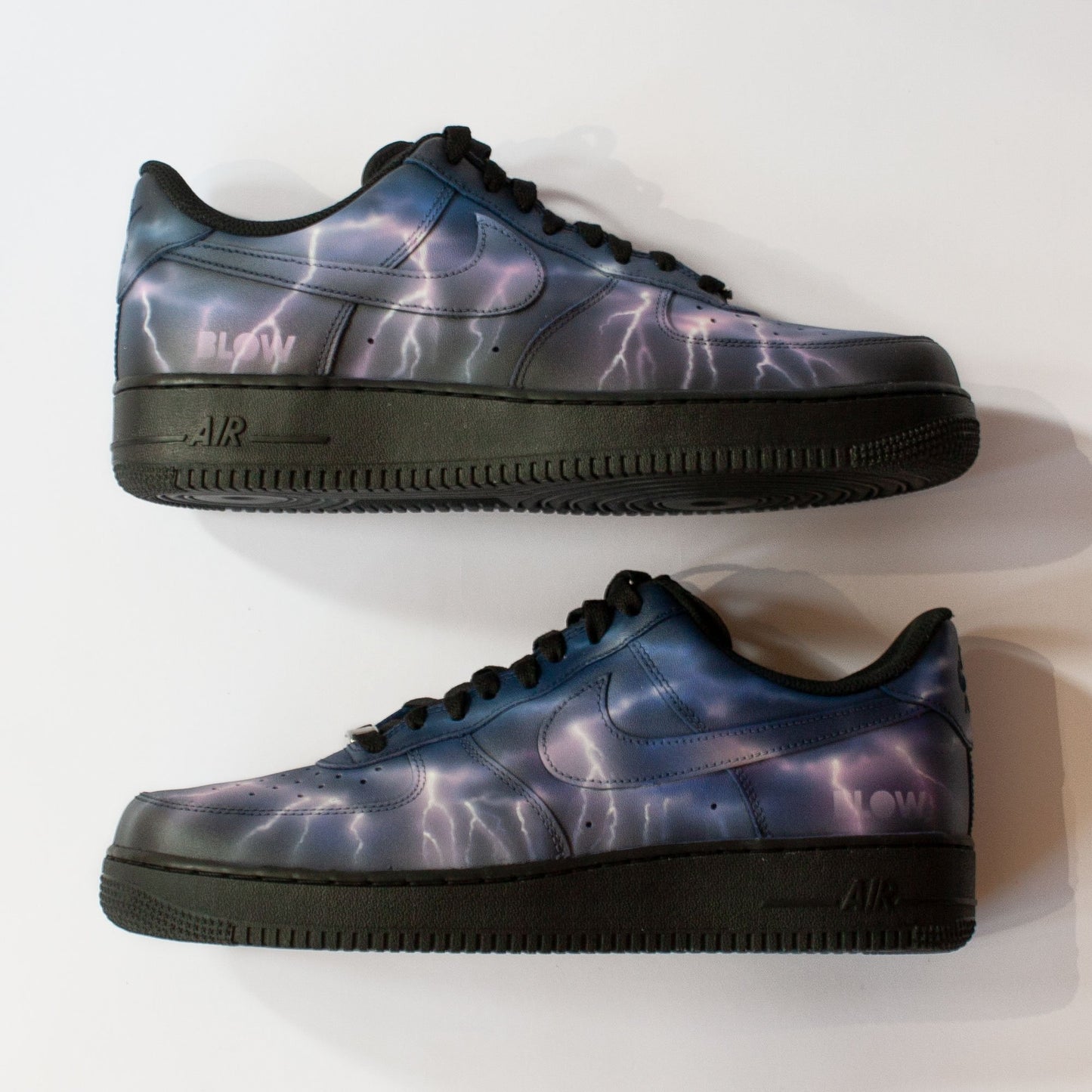 ELECTRIC STORM - Customised Nike Air Force 1 Low - BLOW London
