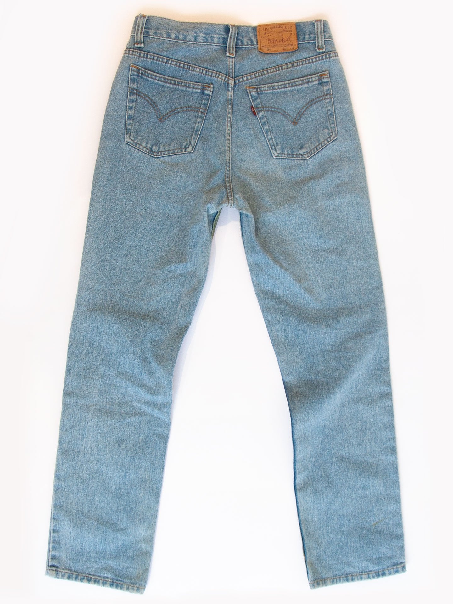 STORM DRAGON - Upcycled blue denim jeans - BLOW London
