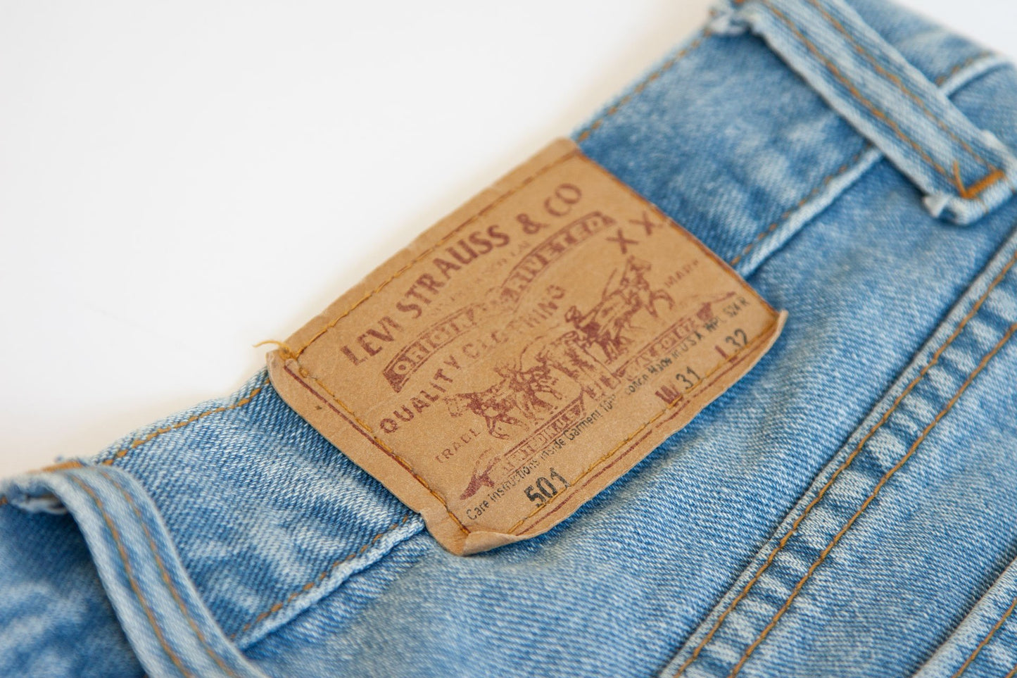 STORM DRAGON - Upcycled blue denim jeans - BLOW London