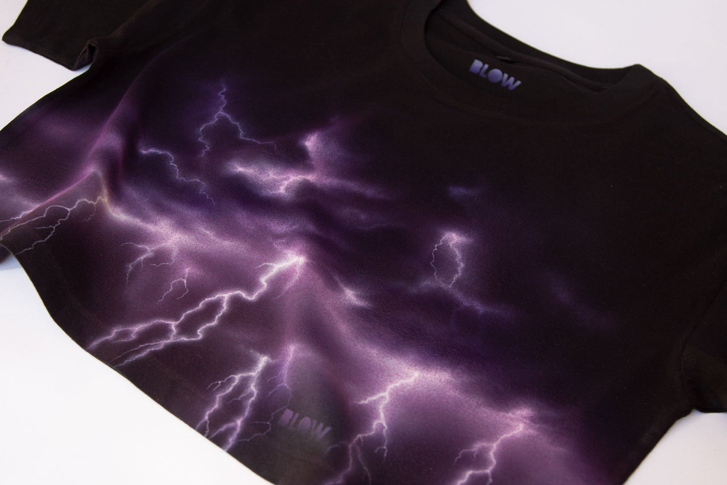ELECTRIC STORM - Women's cropped loose fit t-shirt - BLOW London