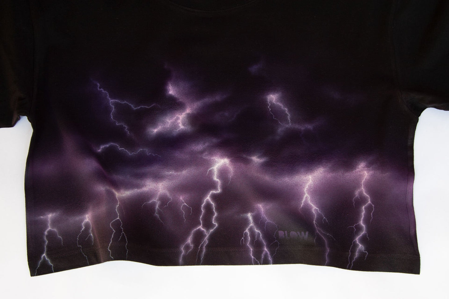 ELECTRIC STORM - Women's cropped loose fit t-shirt - BLOW London
