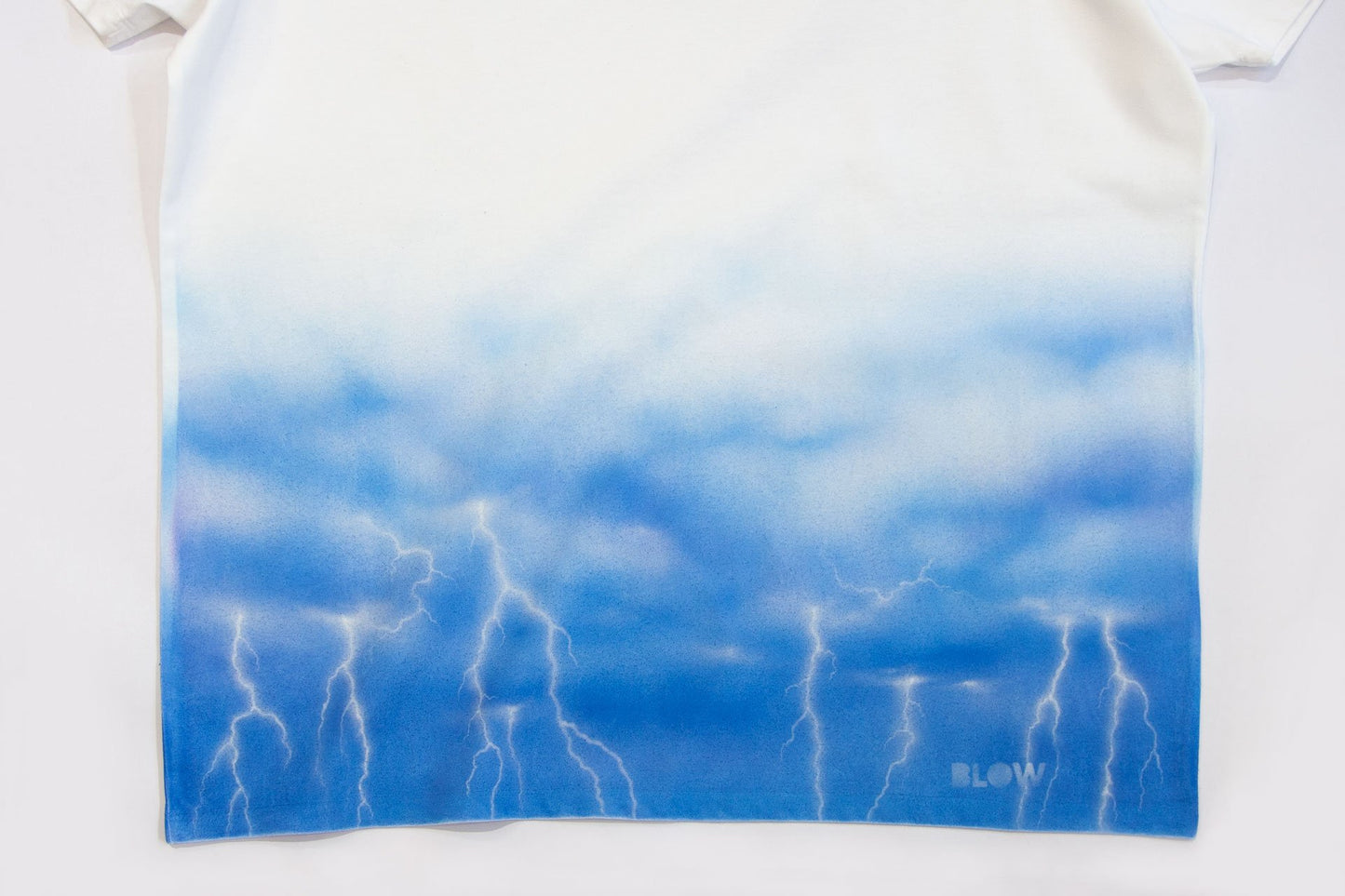 ELECTRIC STORM (White) - Unisex premium short sleeve t-shirt - BLOW London