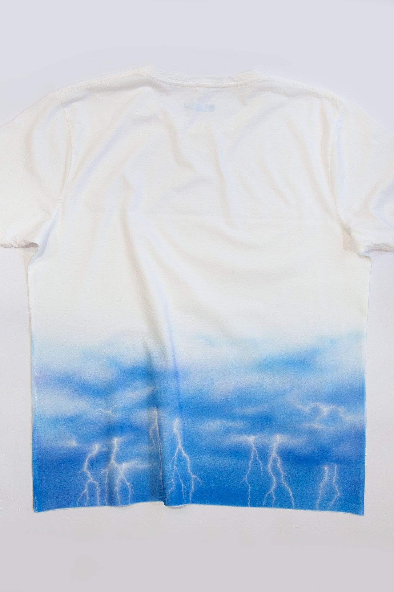 ELECTRIC STORM (White) - Unisex premium short sleeve t-shirt - BLOW London