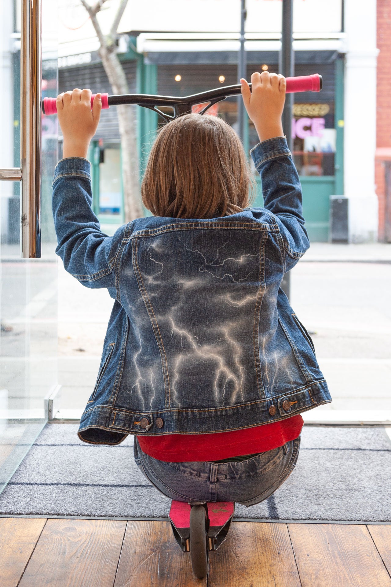 LIGHTNING STORM - Personalised kids Levi's trucker jacket
