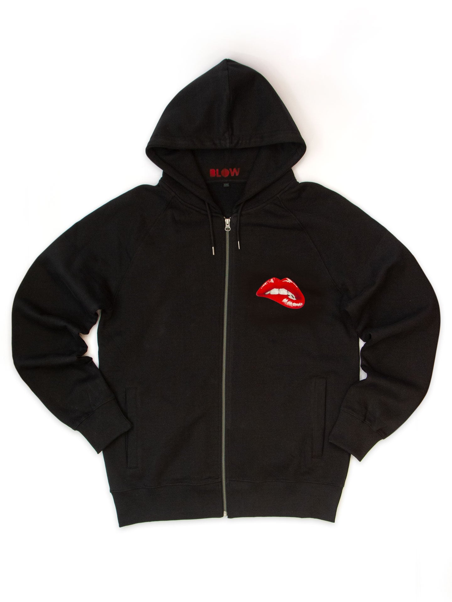 FLIRT - Classic heavy unisex raglan zip-up hoodie with side pockets