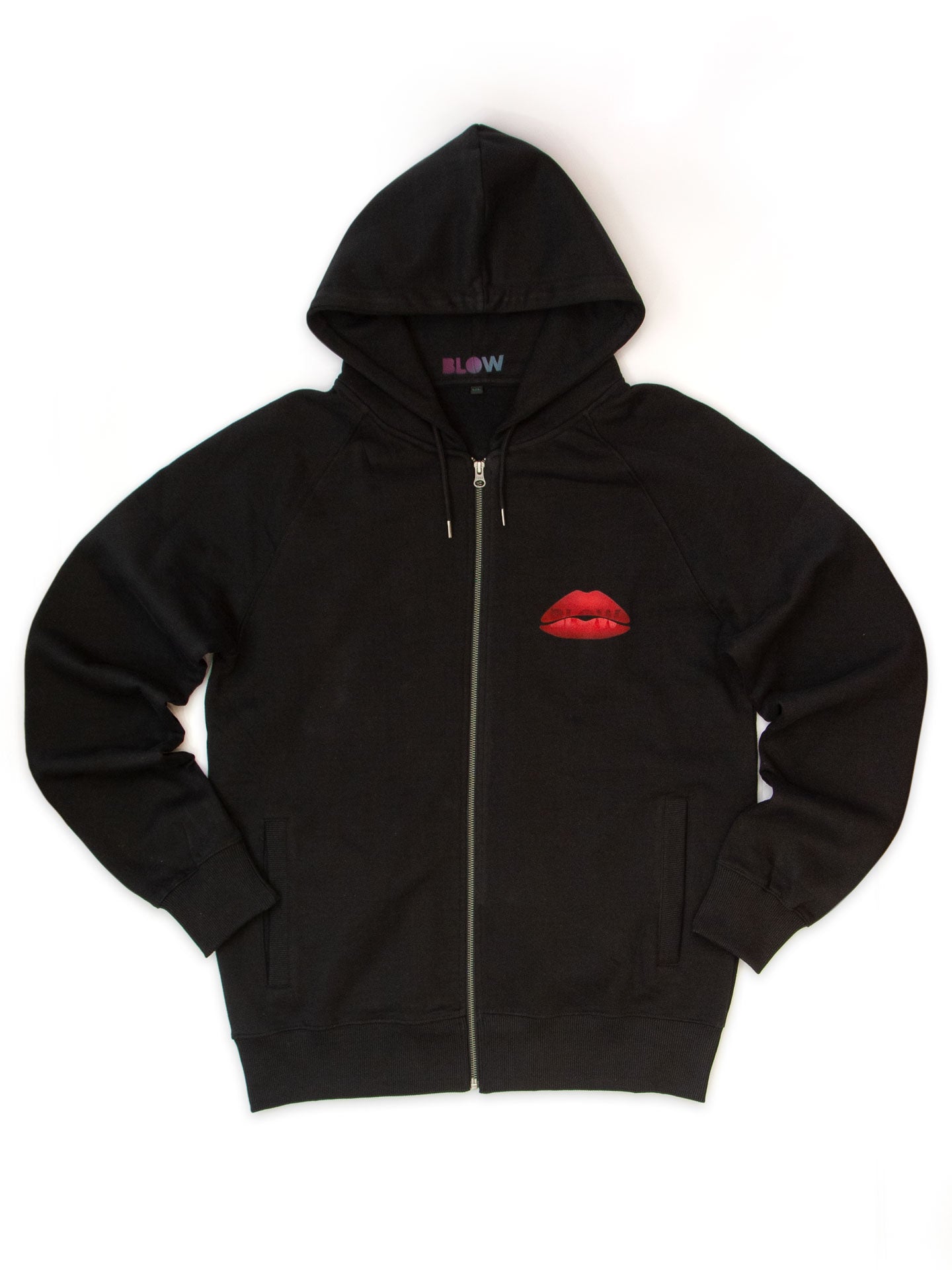 NIGHT DIVA - Classic heavy unisex raglan zip-up hoodie with side pockets