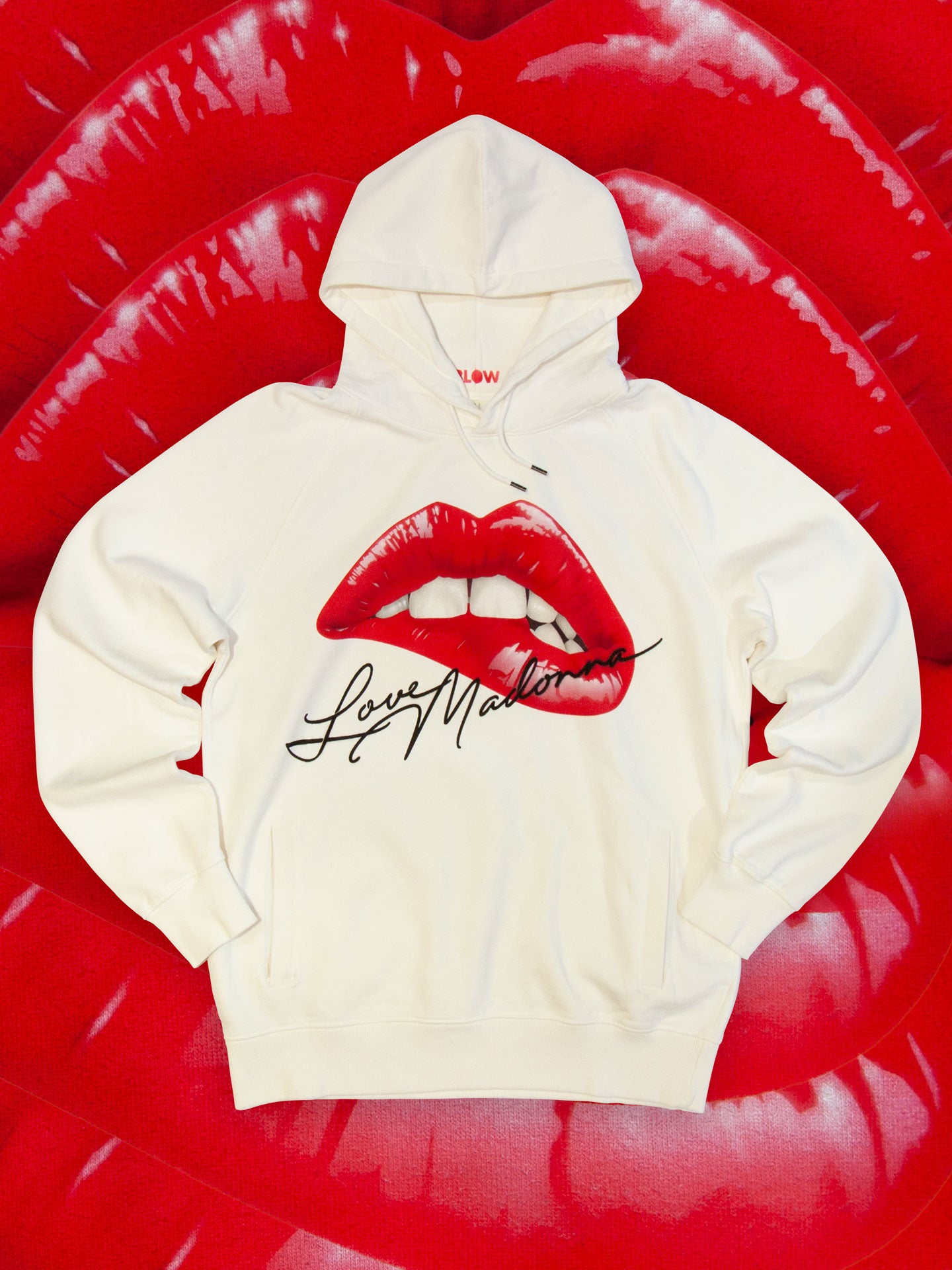 LOVE MADONNA - Classic heavy unisex raglan pullover hoodie with side pockets