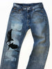 THE BLOW - Upcycled blue denim jeans - BLOW London