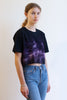 ELECTRIC STORM - Women's cropped loose fit t-shirt - BLOW London