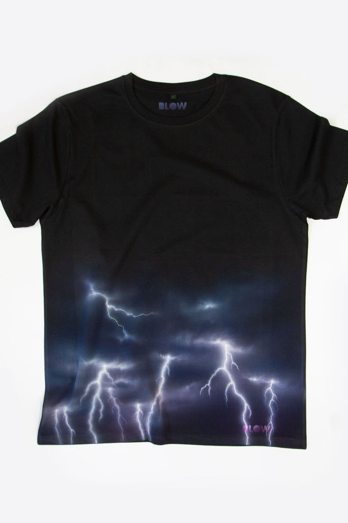 ELECTRIC STORM (Black) - Unisex premium short sleeve t-shirt - BLOW London