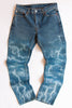 ELECTRIC STORM - Upcycled blue denim jeans - BLOW London