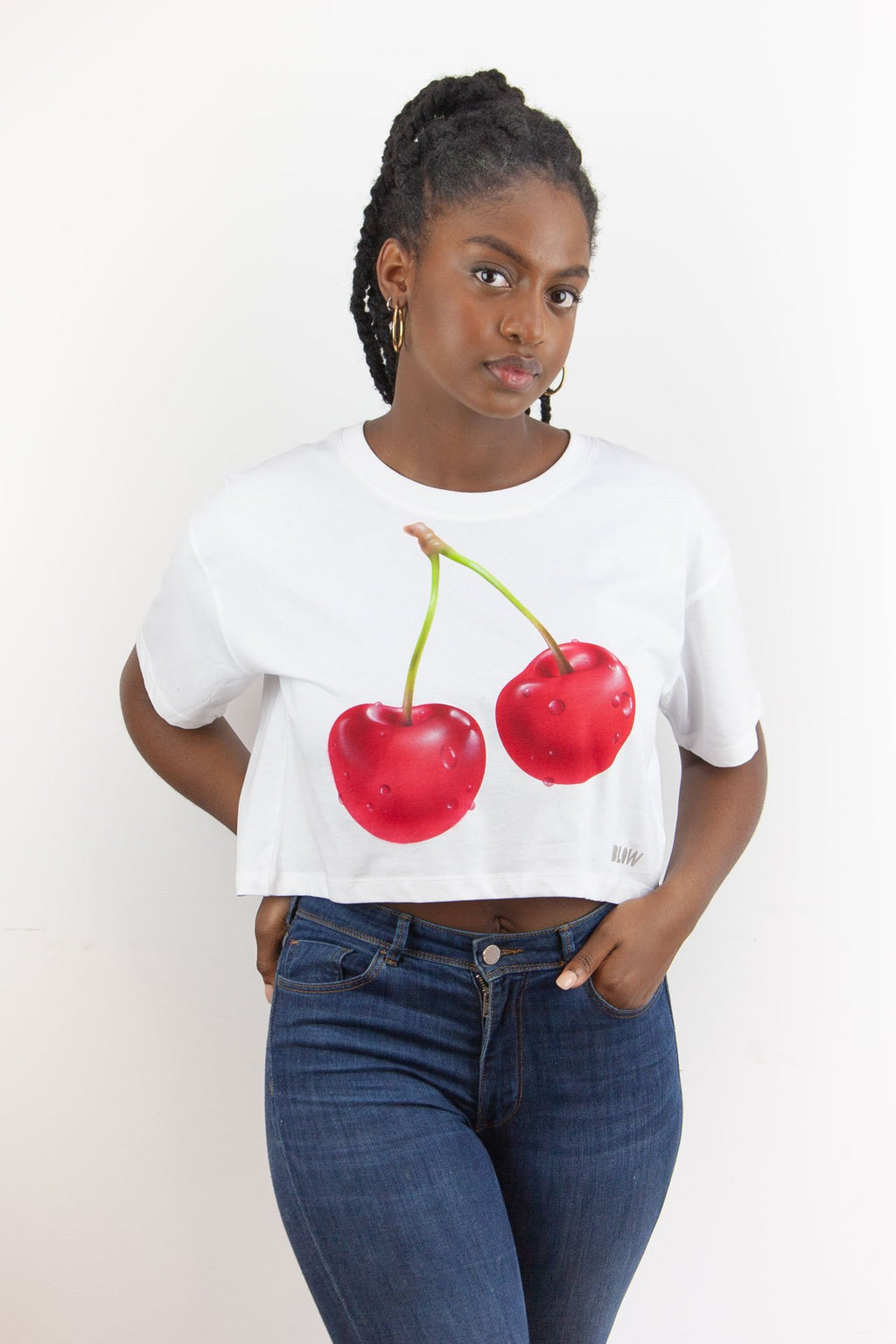 MA CHERIE - Women's cropped loose fit t-shirt - BLOW London