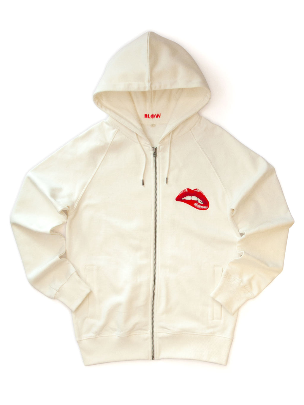 FLIRT - Classic heavy unisex raglan zip-up hoodie with side pockets