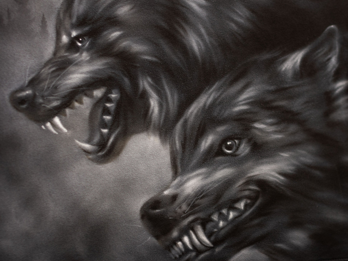NORSE VIKING WOLVES - 360° hoodie customisation.